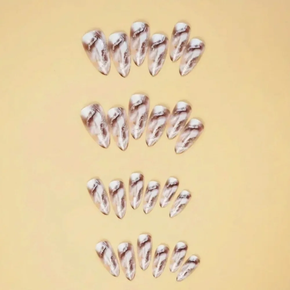 24 Pieces Fake Press On Nails